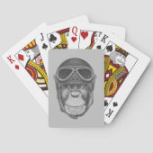  Helmet Chimpansee Pokerkaarten (Achterkant)
