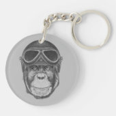  Helmet Chimpansee Sleutelhanger (Achterkant)