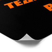 Helmet wit en Oranje Football Poster (Hoek)