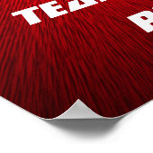 Helmet wit en rood Football Poster (Hoek)