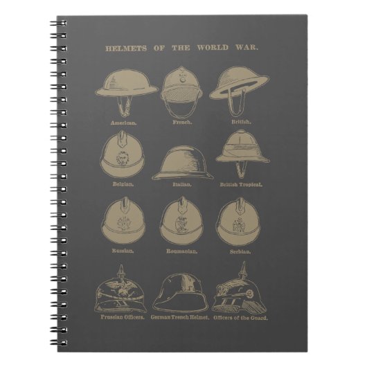 Helmets of the World War 1  Notitieboek (Voorkant)