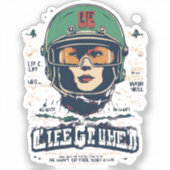 HELMETT STICKER (Voorkant)