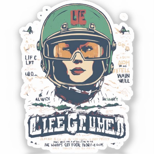 HELMETT STICKER (Voorkant)