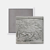 Helmfragment uit Sutton Hoo Treasure Magneet (Voorkant / Achterkant)