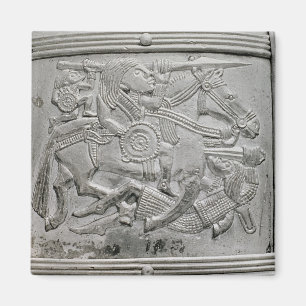 Helmfragment uit Sutton Hoo Treasure Magneet