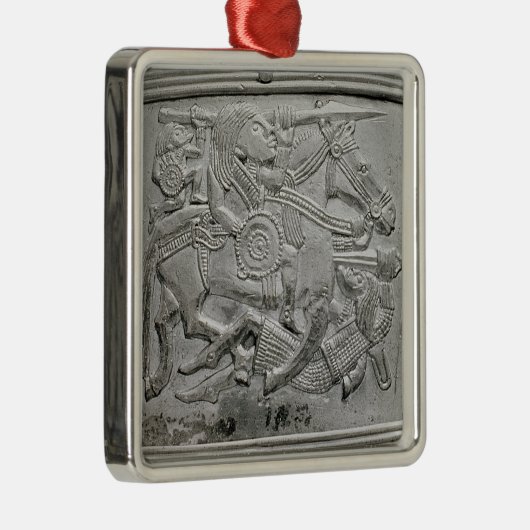 Helmfragment uit Sutton Hoo Treasure Metalen Ornament (Rechts)