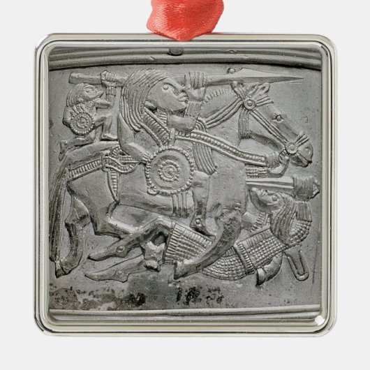 Helmfragment uit Sutton Hoo Treasure Metalen Ornament (Voorkant)