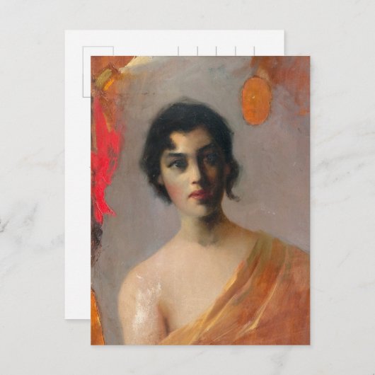 Helmi Biese Dark hair Mörkhårig Tummatukkainen Briefkaart (Voorkant / Achterkant)