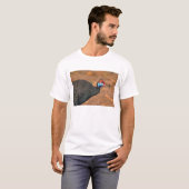 Helmparelhoen (Numida meleagris). Afrika, T-shirt (Voorkant volledig)