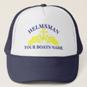 Helmsman schepen anker trucker pet (Voorkant)