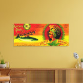 Helmzalm Can LabelLoring, AK Canvas Afdruk (Insitu (Woonkamer))