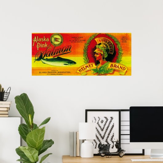 Helmzalm Can LabelLoring, AK Poster (Thuiskantoor)