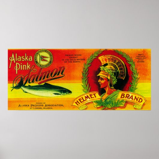 Helmzalm Can LabelLoring, AK Poster (Voorkant)