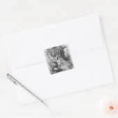 Heloise en Astrolabius Vierkante Sticker (Envelop)