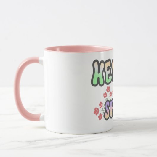 "Heloo Spring" | Bloemendruk Mok (Links)