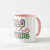 "Heloo Spring" | Bloemendruk  Mok (Voorkant rechts)