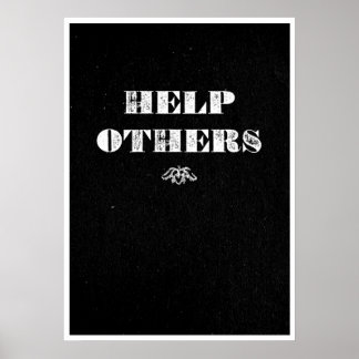 Help anderen poster
