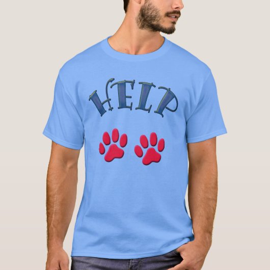 HELP animals -.- T-shirt (Voorkant)