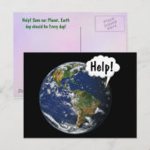 HELP! Bespaar de wereld Briefkaart (Voorkant / Achterkant)