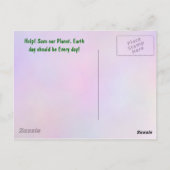 HELP! Bespaar de wereld Briefkaart (Achterkant)
