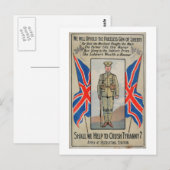 Help bij Crush Tyranny_Propaganda Poster Briefkaart (Voorkant / Achterkant)