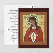 Help bij het geven van een bevaarmoeder van God-ge Briefkaart (Voorkant / Achterkant)