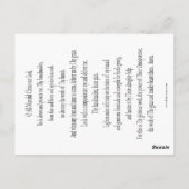 Help bij het geven van een bevaarmoeder van God-ge Briefkaart (Achterkant)