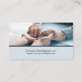 Help bij thuiszorgverlener Blauw Visitekaartje (Achterkant)