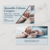 Help bij thuiszorgverlener Blauw Visitekaartje (Voorkant / Achterkant)