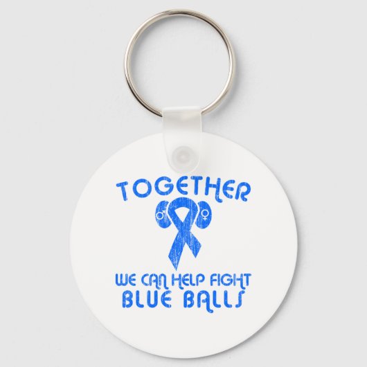 Help Blauwe ballen te bestrijden Sleutelhanger (Voorkant)