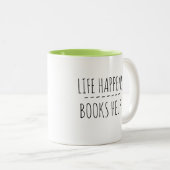 Help boeken tweekleurige koffiemok (Voorkant rechts)