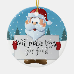  Help-bord voor de kerstman Keramisch Ornament