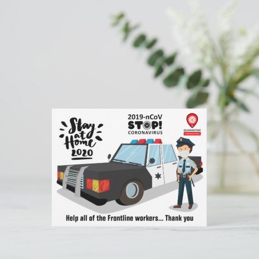 Help - Briefkaart (Staand voorkant)