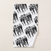 Help Cat Runway Modellen Wandelen De Catwalk Bad Handdoek (Handdoek)