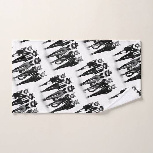 Help Cat Runway Modellen Wandelen De Catwalk Bad Handdoek (Handdoek)