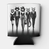 Help Cat Runway Modellen Wandelen De Catwalk Blikjeskoeler (Voorkant)