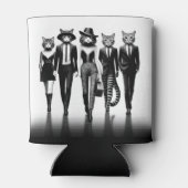 Help Cat Runway Modellen Wandelen De Catwalk Blikjeskoeler (Achterkant)