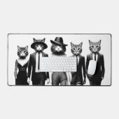 Help Cat Runway Modellen Wandelen De Catwalk Bureaumat (Keyboard & Muis)