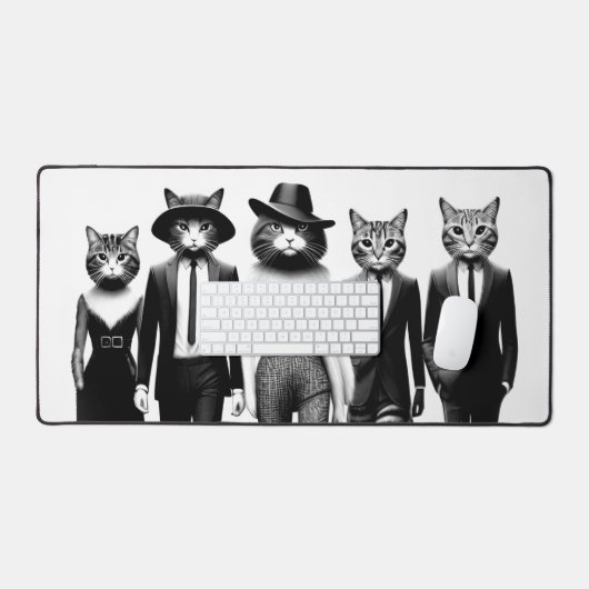 Help Cat Runway Modellen Wandelen De Catwalk Bureaumat (Keyboard & Muis)