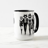 Help Cat Runway Modellen Wandelen De Catwalk Mok (Voorkant rechts)