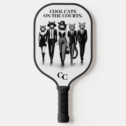 Help Cat Runway Modellen Wandelen De Catwalk Pickleball Paddle (Voorkant)