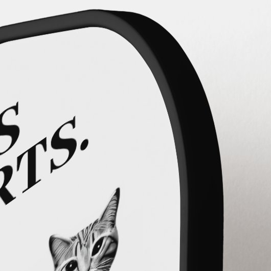 Help Cat Runway Modellen Wandelen De Catwalk Pickleball Paddle (Links Detail)