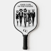 Help Cat Runway Modellen Wandelen De Catwalk Pickleball Paddle (Achterkant)