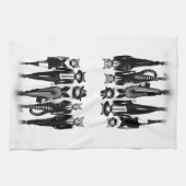 Help Cat Runway Modellen Wandelen De Catwalk Theedoek (Horizontaal)