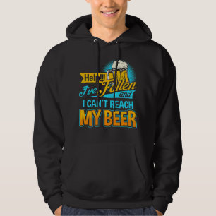 Help dat ik ben gevallen en ik kan mijn bier niet  hoodie