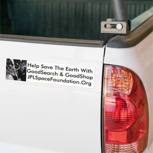 Help de aarde te redden bumpersticker (Op Truck)