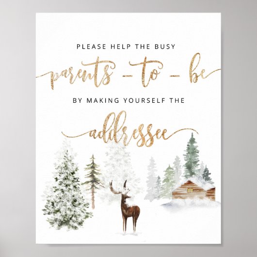 Help de Bezige Ouders een envelop te richten Poster (Voorkant)