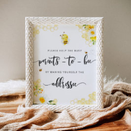 Help de Bezige ouders om een enveloppost aan te sp Poster