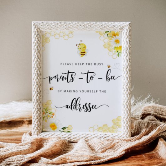 Help de Bezige ouders om een enveloppost aan te sp Poster