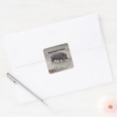 Help de dieren Chacoan-Sticker te beschermen #2 Vierkante Sticker (Envelop)